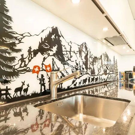 Eiger In See- Und Bergnähe, Modern, Mit Balkon Und Aussicht Für 4 Gäste Apartment Spiez