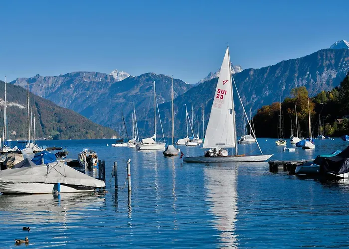 Eiger In See- Und Bergnaehe, Modern, Mit Balkon Und Aussicht Fuer 4 Gaeste * שפיץ